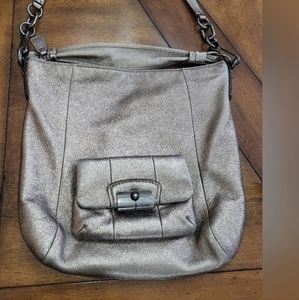 EUC Hobo Coach Kristen Bronze  metallic with shoulder strap.